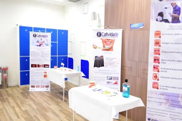 Estande Odontológico — experiência Catividade